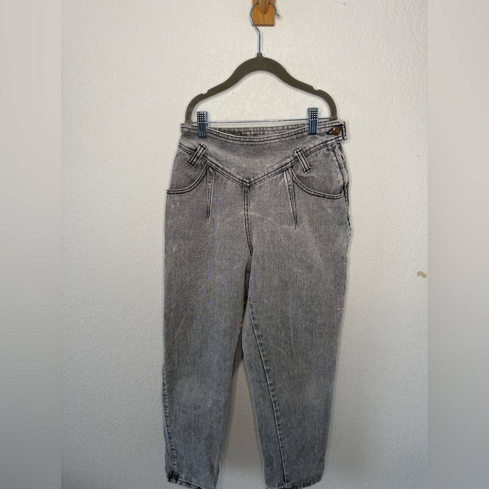 Vintage 80s Zena High Rise Gray Women's Jeans